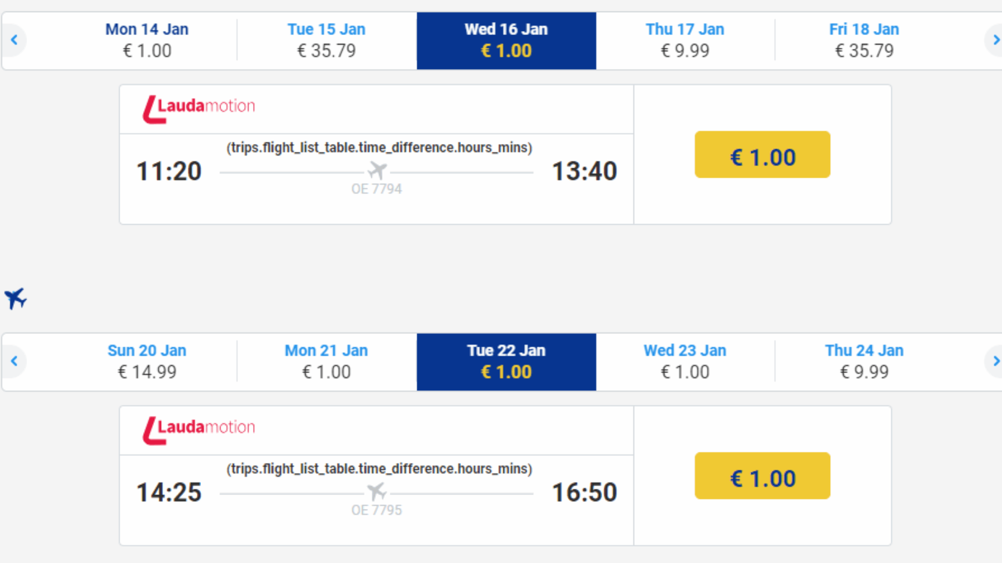 ryanair letenky za 1€