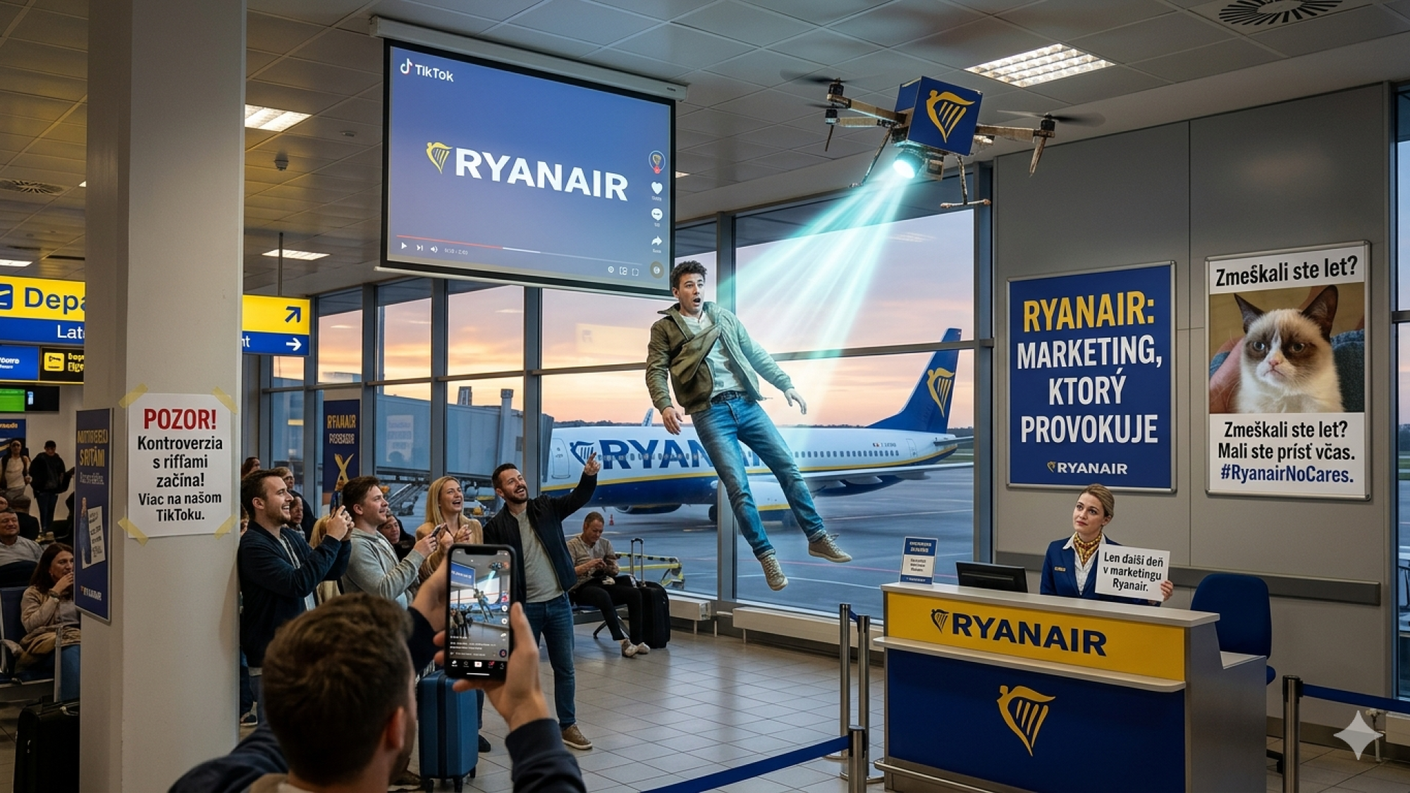Marketing Ryanairu opäť vyvolal rozruch