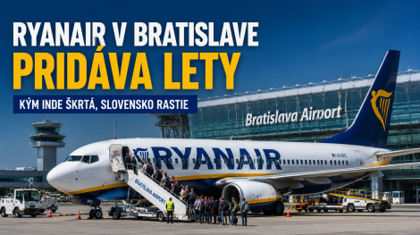 Ryanair rastie v Bratislave práve v čase, keď škrtá lety inde v Európe
