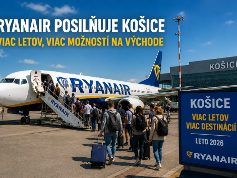 ÚVOD 19 Ryanair posilňuje Košice: východ Slovenska má konečne viac možností lietania