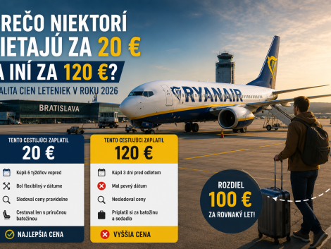 ÚVOD 16 Prečo niektorí ľudia lietajú za 20 € a iní za 120 €: realita cien leteniek v roku 2026